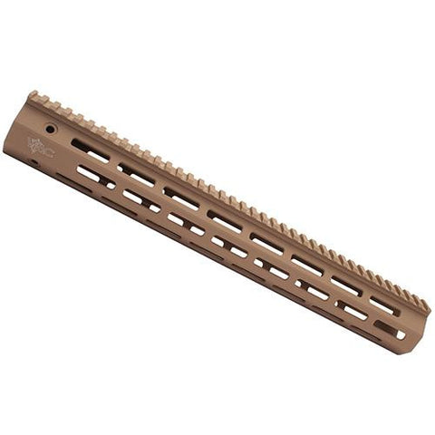 15" M-LOK 5.56 Rail - Aluminum, Flat Dark Earth with VTAC Logo