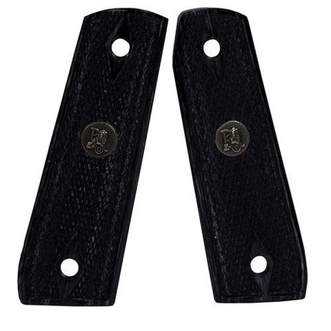 Renegade Wood Laminate Revolver Grips - Ruger 22-45, Charcoal Checkered