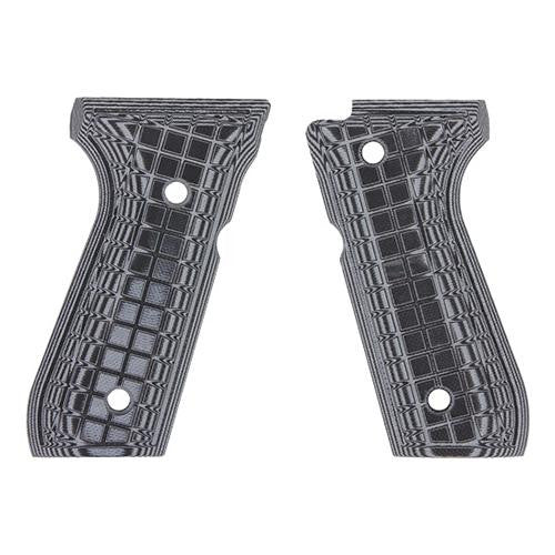 G-10 Tactical Pistol Grips - Beretta 92 FS, Gray-Black Coarse