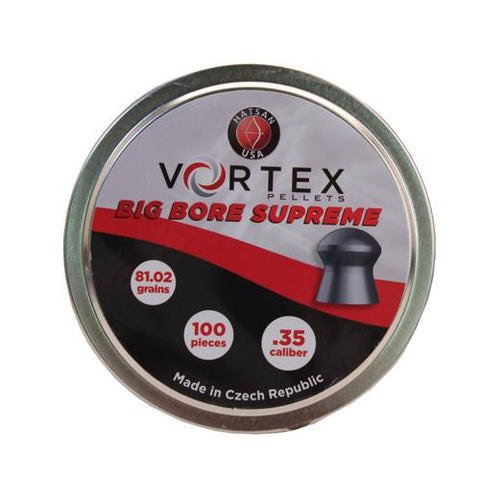 Vortex Supreme Airgun Pellets - .35 Caliber, 81.02 Grain, Round Nose, Per 100