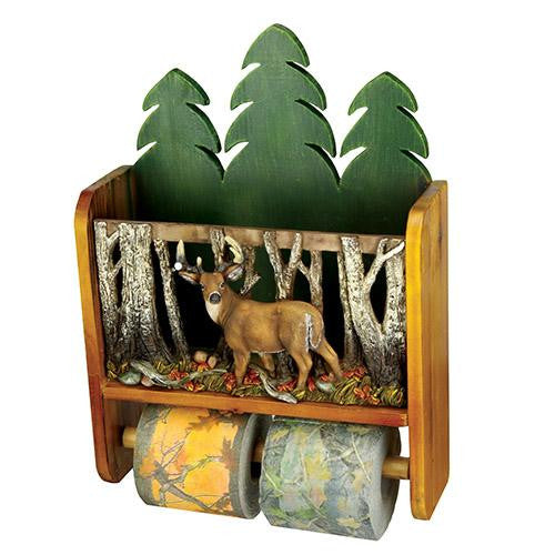 Magazine Rack with Toliet Paper Holder - Deer