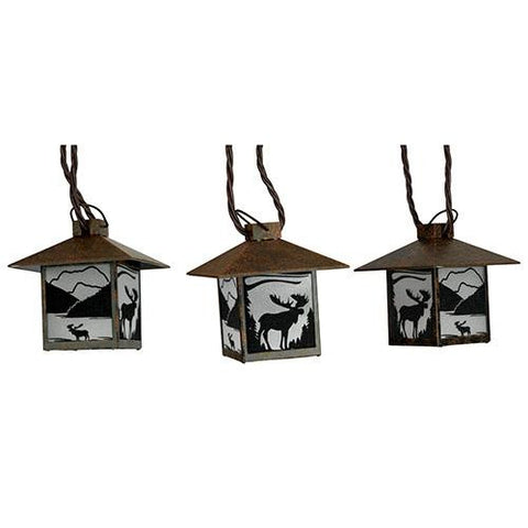 Lantern Light Set - Rustic Moose