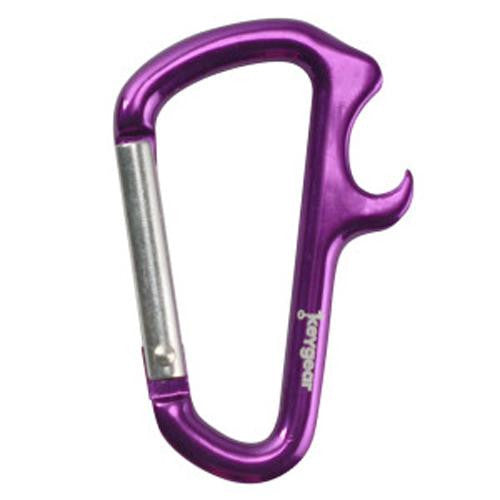 Bottle Opener - Carabiner, Purple