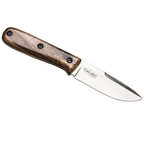 Colada AUS8 Satin, Fixed Blade, Wood Handle