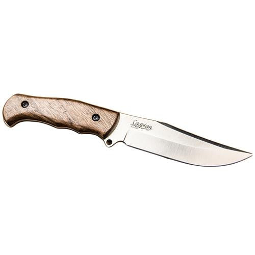 Caspian Hunter, Aus8  Satin, Fixed Blade, Wood Handle