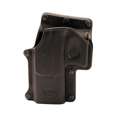 Roto Belt Holster - Glock 17, 19, 22, 23, 31, 32, 34, 35, Left Hand, Black