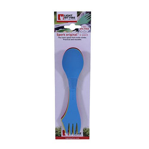 Spork 4 Pack - Cyan, Lime, Green, Fuchsia