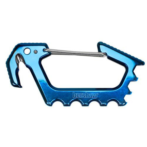 Jens Carabiner - Blue Polished Titanium Carbo-Nitride Coating