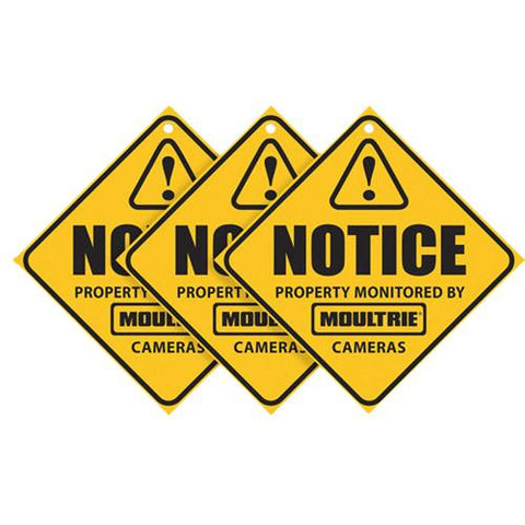 Camera Surveillance Signs, 3 Pack