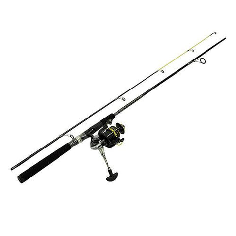 Raptor Spinning Combo - 6' Length, 2 Piece Rod, 5+1 Bearings, Light Action