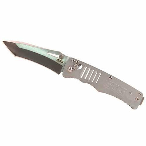 Targa - 3 1-2" Blade Length, Straight Edge, Tanto Point, Satin Blade Finish, Clam