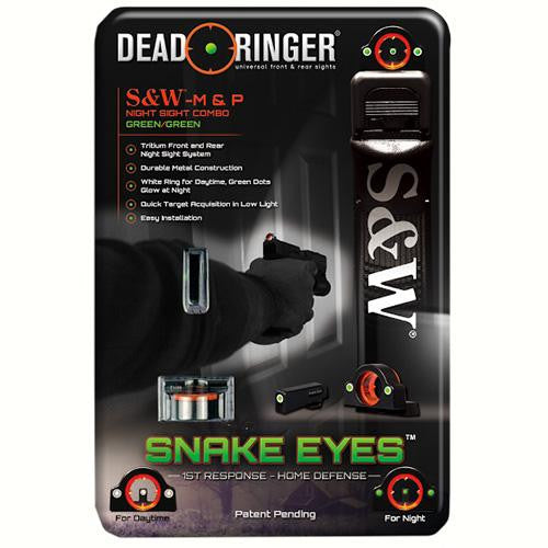 Snake Eyes Combo Sight - Smith & Wesson M&P, Green Front and Rear