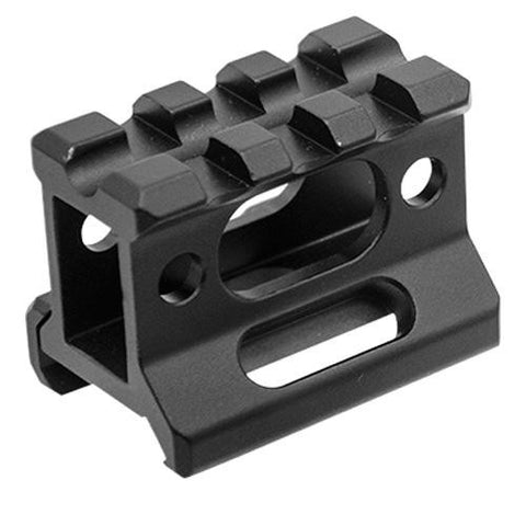 UTG Super Slim Picatinny Riser Mount 1" High, 3 Slots, Black