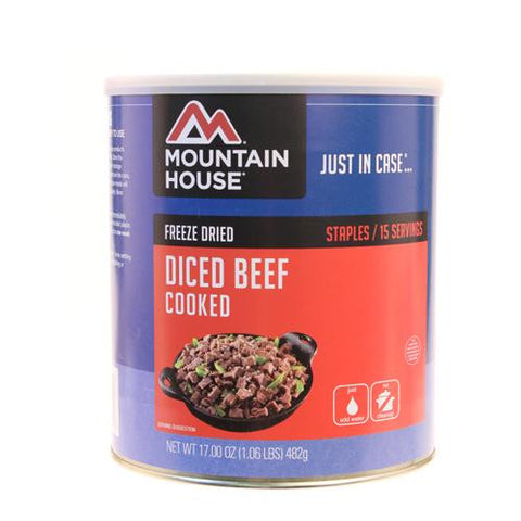 Sides and Meats - Diced Beef, 15 Servings