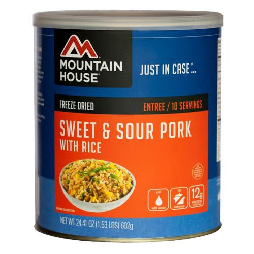 Entrees - Sweet and Sour Pork with Rice, 10 Servings