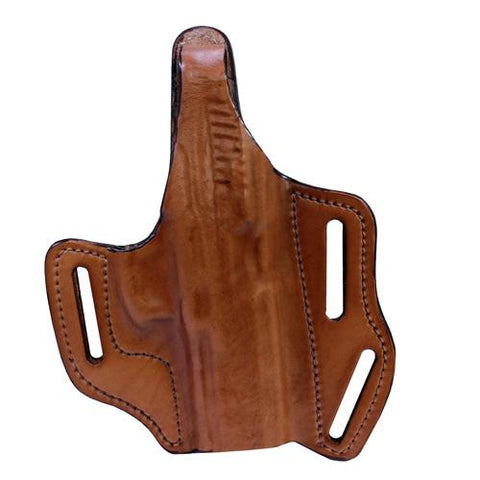 Multi Purpose Pancake Leather Holster - Taurus 24-7 with 4" Barrrel, Brown, Right Hand