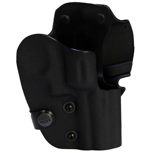 Open Top Kydex Holster - .357 Revolver with 3" Barrel, Black, Right Hand