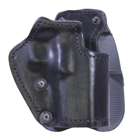 3 Layer Synthetic Leather Paddle Holster - Glock 17-22-31, Black, Right Hand