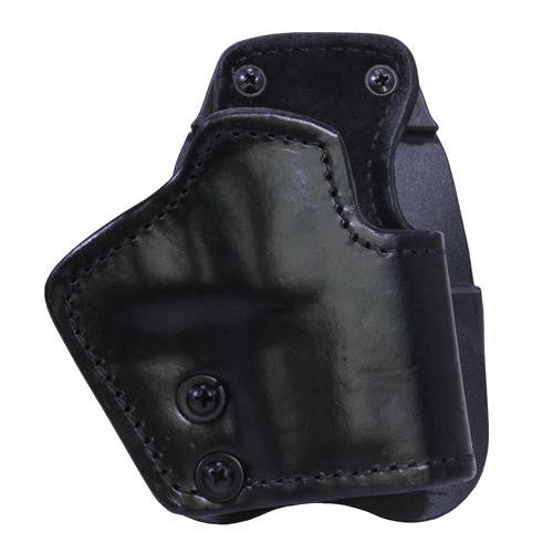 3 Layer Synthetic Leather Paddle Holster - Springfield XD with 3" Barrel, Black, Right Hand