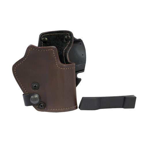 3 Layer Synthetic Leather Belt Holster - CZ 75D Compact, Brown, Right Hand