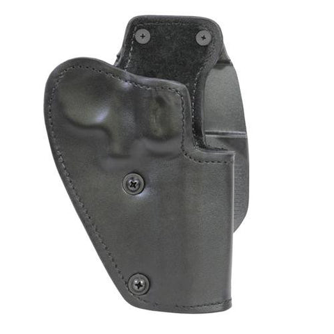 3 Layer Synthetic Leather Paddle Holster - .357 Revolver with 4" Barrel, Black, Right Hand