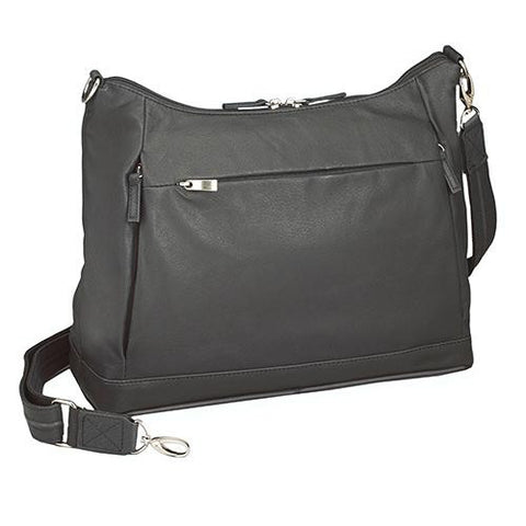 Concealed Carry Large Hobo Handbag - Black