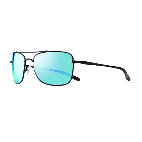 Territory Sunglasses - Black Frames, Blue Water Serilium Lens