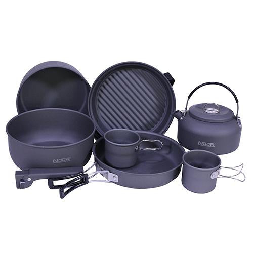 Cookware - 9 Piece Mess Kit with Kettle