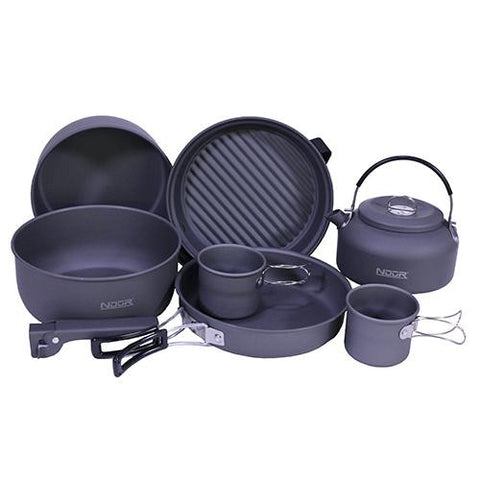 Cookware - 9 Piece Mess Kit with Kettle