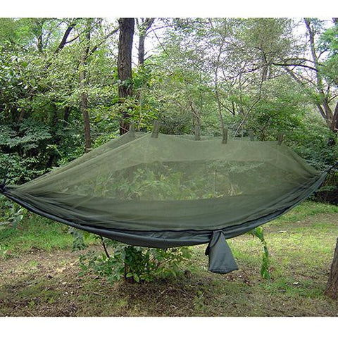 Jungle Hammock with Mosquito Net, Olive