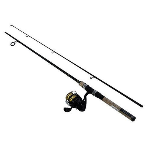 D-Shock Freshwater Spinning Combo - 1 Bearing, 6' Length, 2 Piece Rod, Medium-Light Power, Fast Action,Ambidextrous