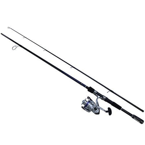 D-Shock Freshwater Spinning Combo - 2 Bearings, 7' Length, 2 Piece Rod, Medium Power, Fiberglass Blank Material