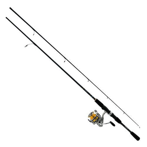 Revros Freshwater Spinning Combo - 5 Bearings, 6' Length, 2 Piece Rod, Medium-Light Power