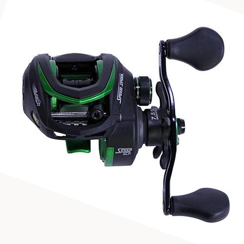 Mach Speed Spool MCS Casting Reel - 7.5:1 Gear Ratio, 11 Bearings, 10 lb Max Drag, Left Hand