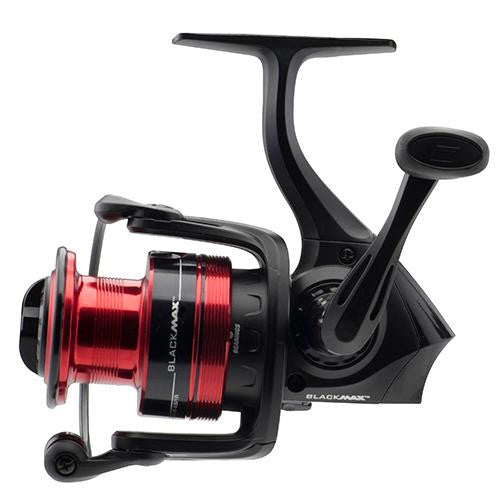 Black Max Spinning Reel - 5, 5.2:1 Gear Ratio, 6 Bearings, 20 1-2" Retrieve Rate, Ambidextrous, Clam Pack