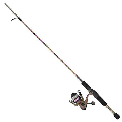 Lady Recurit Spinning Combo - 30 Reel Size, 1 Bearing, 6' 2pc Rod, 6-12 lb Line Rate, Medium Power