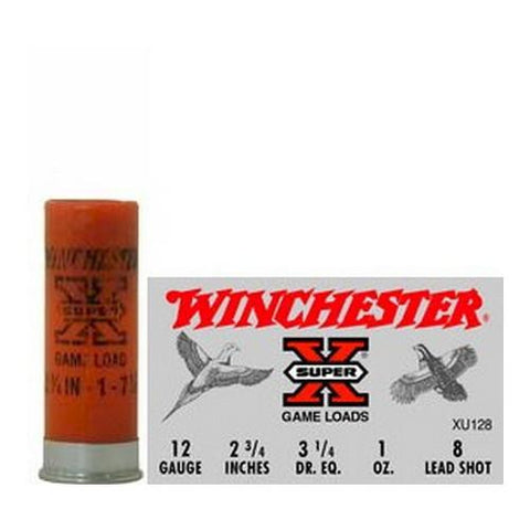 12 Gauge - Super X Game, 2 3-4", 1 oz, #82 Lead Shot, Per 25