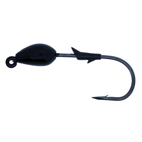 TroKar Swimbait Head Jig - 5-16 oz., Black w-Chrome Black Finish