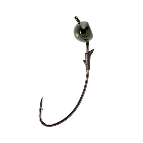 TroKar Scorpion Shakey Head Green - 1-4oz.,  Green Pumpkin w- Black Chrome Finish