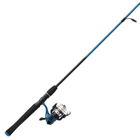 Splash Blue Spinning Combo - 20, 5.3:1 Gear Ratio, 6' Length, 2 Piece Rod, 4-8 lb Line Rate, Ambidextrous