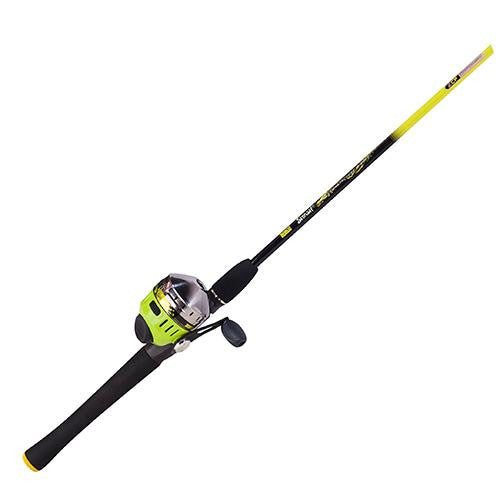 Splash Green Spinning Combo - 10, 3.4:1 Gear Ratio, 6' Length, 2 Piece Rod, 6-14 lb Line Rate, Ambidextrous