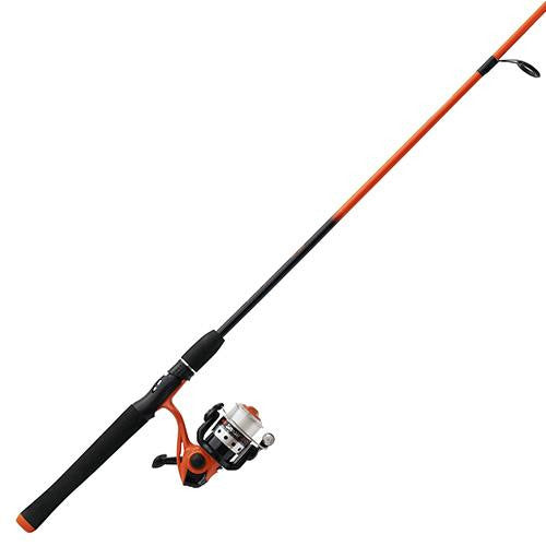 Splash Orange Spinning Combo - 20, 5.3:1 Gear Ratio, 6' Length, 2 Piece Rod, 4-8 lb Line Rate, Ambidextrous