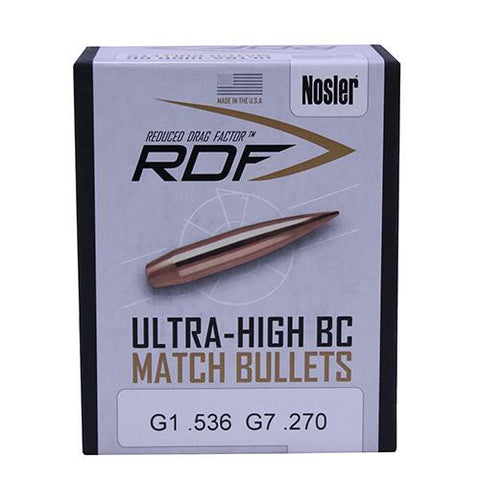 Nosler RDF - .30, 175 Grain,  Jacketed Hollow Point, Per 100