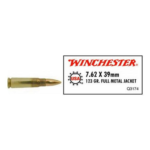 7.62x39 Soviet - USA, 123 Grains, Full Metal Jacket, Per 20