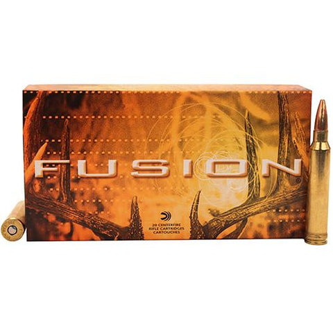 300 Winchester Magnum - Fusion, 150 Grain, Fusion Bonded Spitzer Boat Tail (Spire Point), Per 20