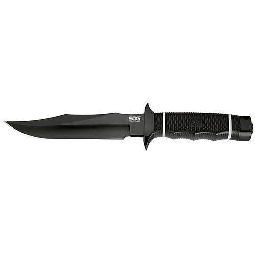 Bowie Fixed Blade - SOG TECH Bowie, (Black TINI Blade)