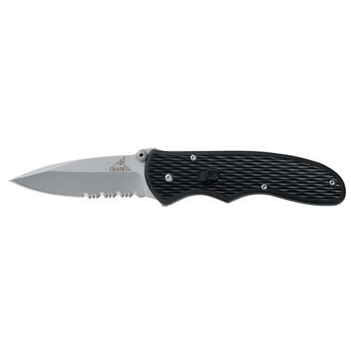 Fast Draw - Assisted Open, Serrated Edge in Clam Pack