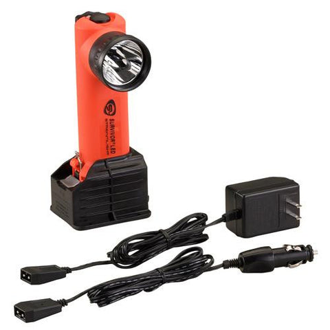 Survivor LED - Flashlight, (Orange, AC-DC)