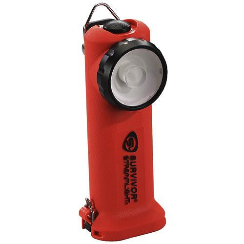 Survivor LED - Flashlight, (Orange, Battery Powered)