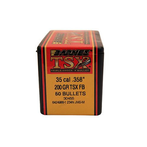 35 Caliber Bullets - Triple-Shock X, 200 Grains, Hollow Point Flat Base Lead-Free, Per 50